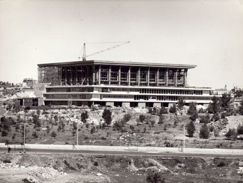 בניית משכן הכנסת שנות ה60